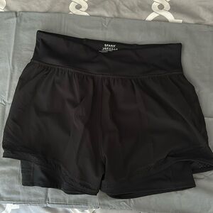 Black Spanx shorts